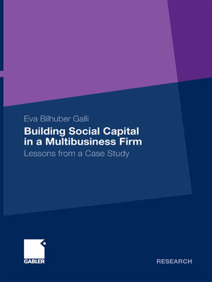 cover image of Building Social Capital in a Multibusiness Firm